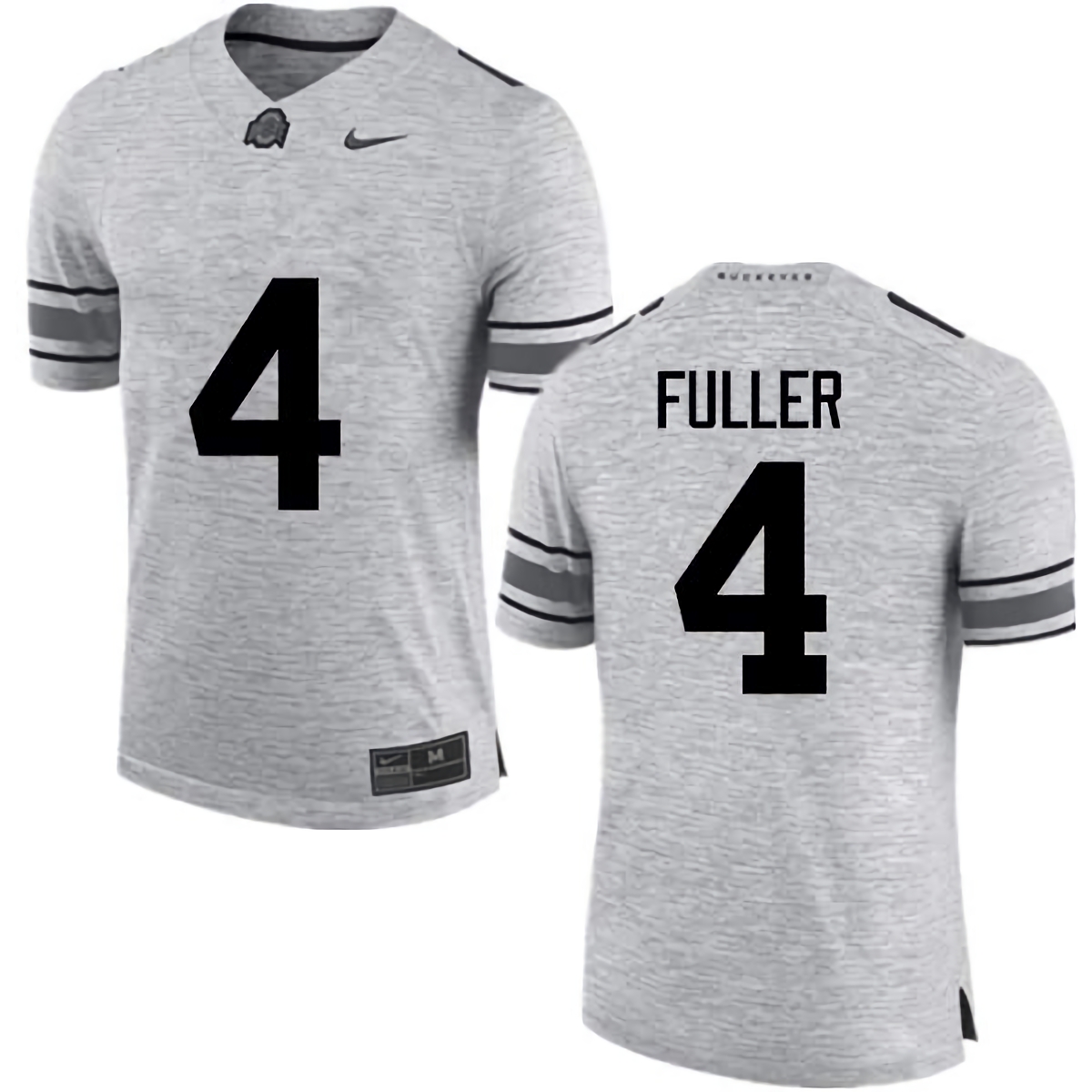 Jordan Fuller Ohio State Buckeyes Men's NCAA #4 Nike Gray College Stitched Football Jersey FCE0256AA